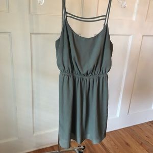 Olive green dress